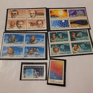 US Stamp Collection * 26 Science Stamps * 80s and 90s * Vintage * #1